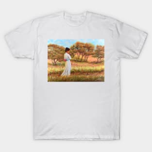 Sonoma Valley California wine lover vineyard woman walking T-Shirt